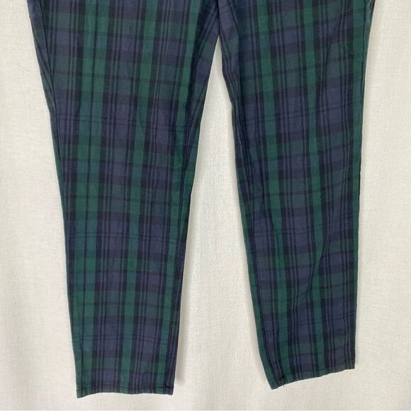 Charter Club Pants Women’s 6 Blue Green Plaid Bristol Skinny Ankle Stretch - Picture 4 of 8